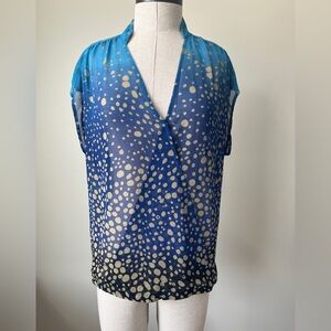 Cabi Shades of Blue Women's Top